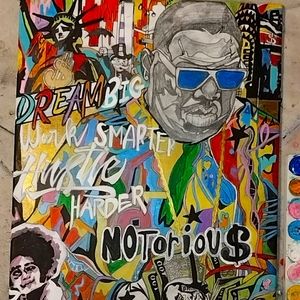 Dream big biggie smalls pop art painting